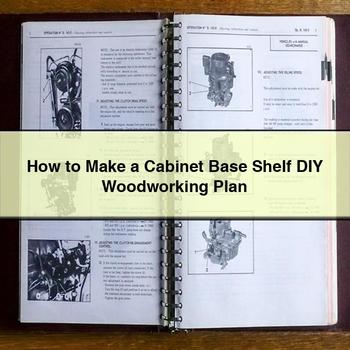 How to Make a Cabinet Base Shelf DIY Woodworking Plan PDF Download
