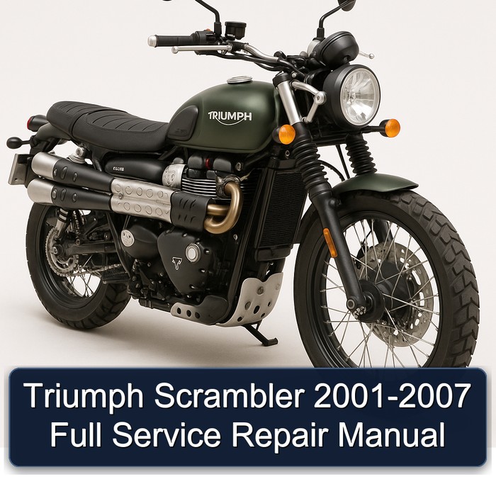 Triumph Scrambler 2001-2007 Full Manual de servicio y reparación
