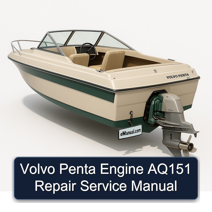 Volvo Penta Engine AQ151 Repair Service Manual 