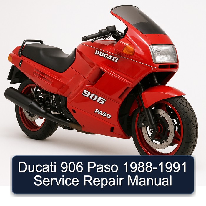 Ducati 906 Paso 1988-1991 Manual de servicio y reparación