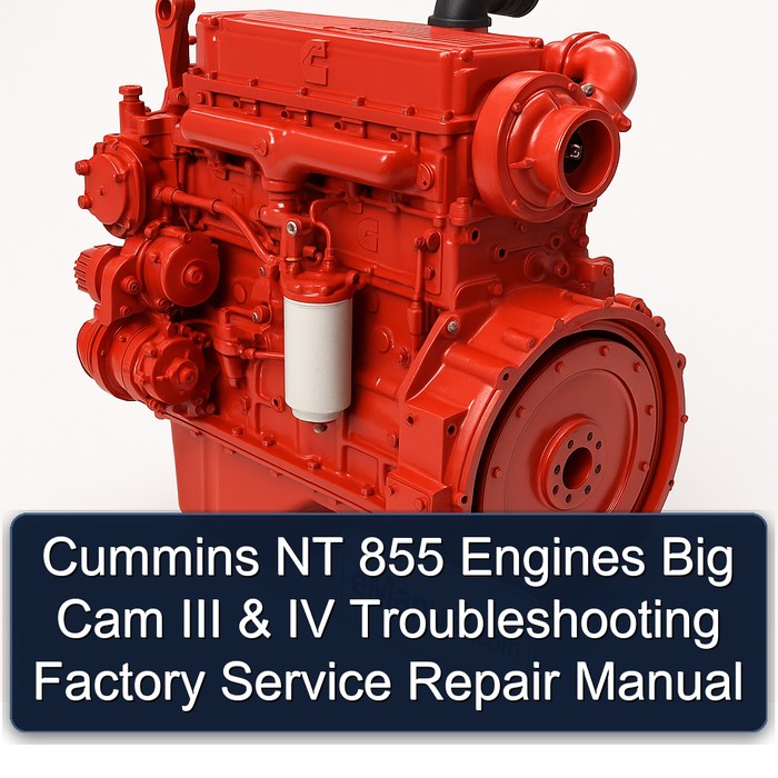 Cummins NT 855 Engines Big Cam III & IV Troubleshooting Factory Manual de servicio y reparación