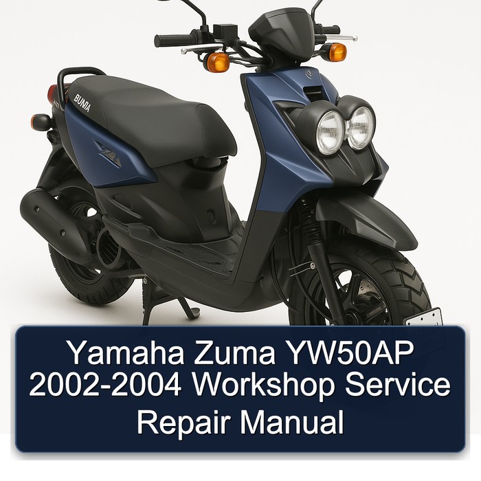 Yamaha Zuma YW50AP 2002-2004 Workshop Manual de servicio y reparación