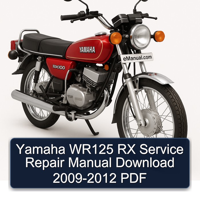Yamaha WR125 RX Service- und Reparaturhandbuch 2009-2012 (PDF)