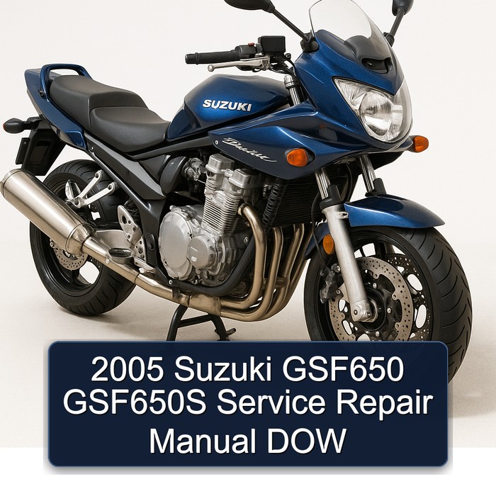 2005 Suzuki GSF650 GSF650S Manual de servicio y reparación DOW