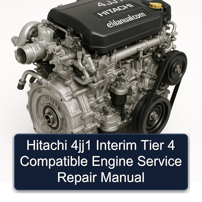 Hitachi 4jj1 Interim Tier 4 Compatible Engine Manual de servicio y reparación
