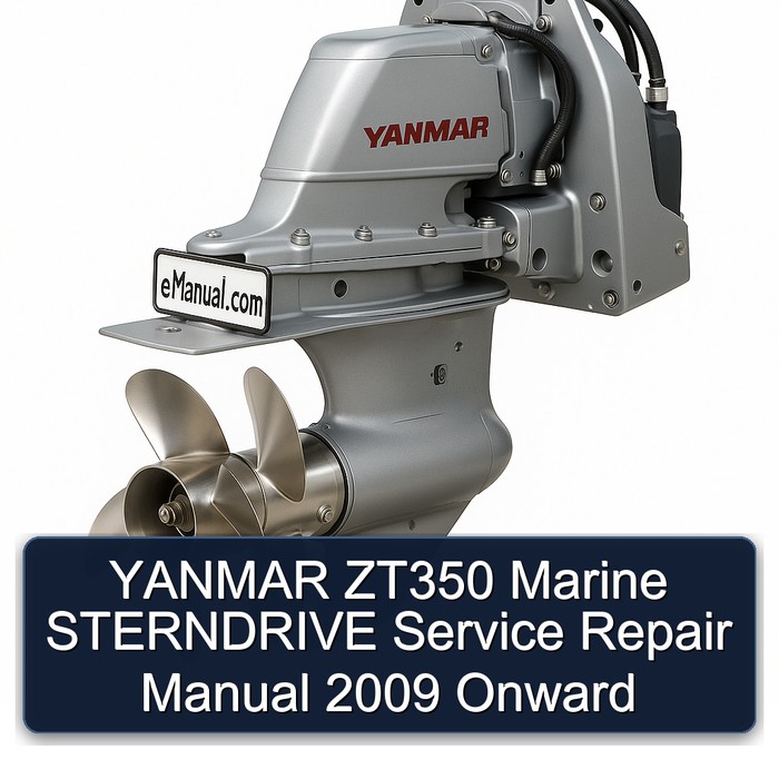 YANMAR ZT350 Marine STERNDRIVE Manual de servicio y reparación 2009 Onward