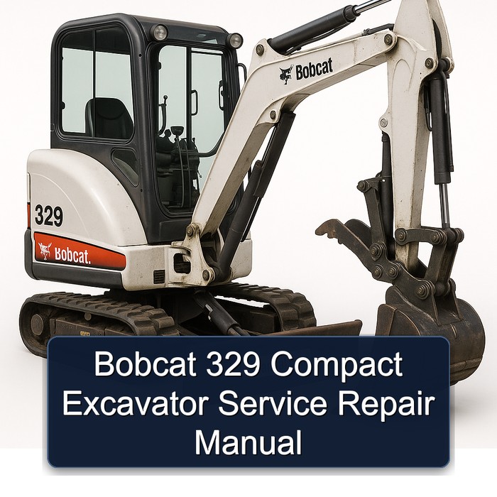 Bobcat 329 Compact Excavator Service Repair Manual 