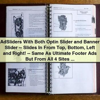 Adsliders with Both Optin Slider and Banner Slider - Slides in from Top Bottom Left and Right PDF Download