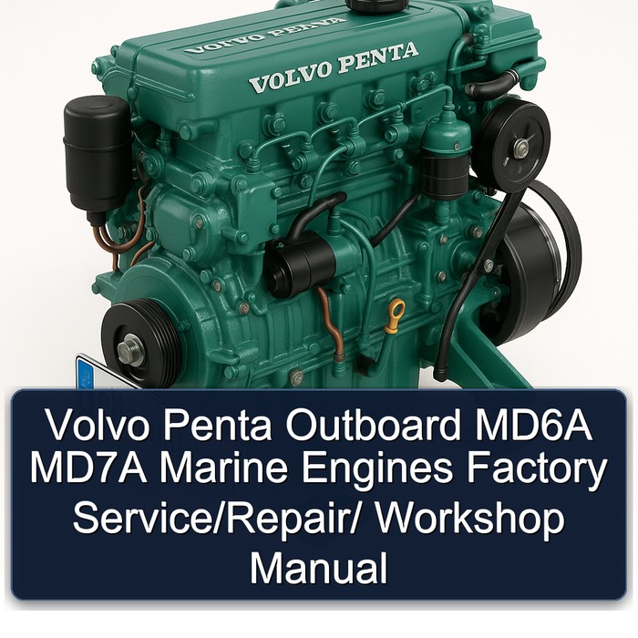 Volvo Penta Outboard MD6A MD7A Marine Engines  Factory Service/Repair/ Workshop Manual 