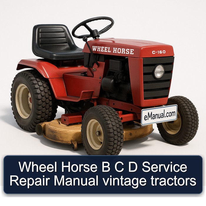 Wheel Horse B C D Service-Reparaturhandbuch: Vintage-Traktoren