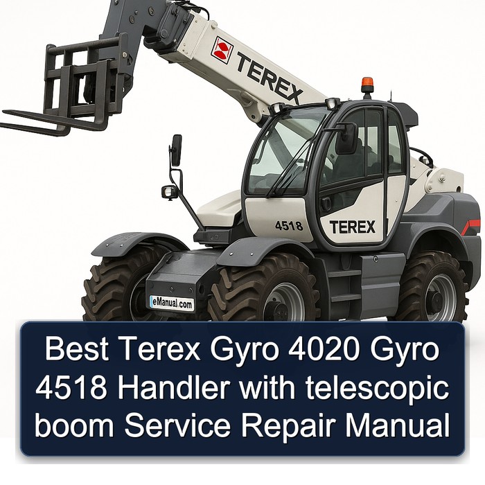 Best Terex Gyro 4020 Gyro 4518 Handler with Telescopic Boom Workshop Service Repair Manual PDF Download