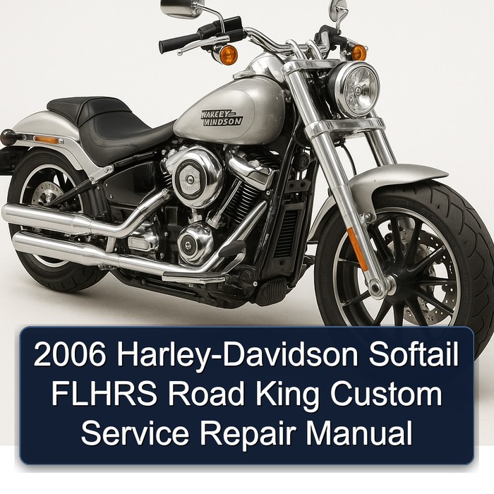 2006 Harley-Davidson Softail FLHRS Road King Custom Manual de servicio y reparación