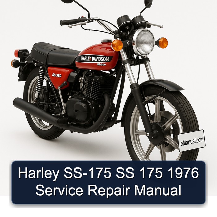 Harley SS-175 SS 175 1976 Service Repair Manual