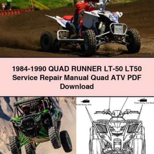 1984-1990 QUAD RUNNER LT-50 LT50 Manual de servicio y reparación Quad ATV PDF Download
