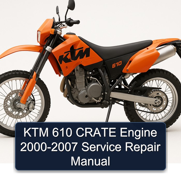 KTM 610 CRATE Engine 2000-2007 Manual de servicio y reparación
