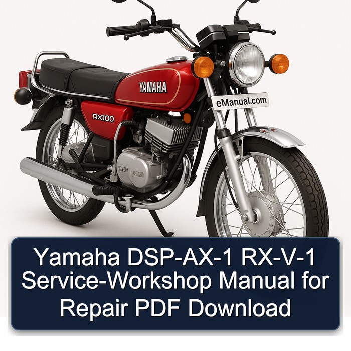 Manual de Servicio Yamaha DSP-AX-1 RX-V-1 (PDF)