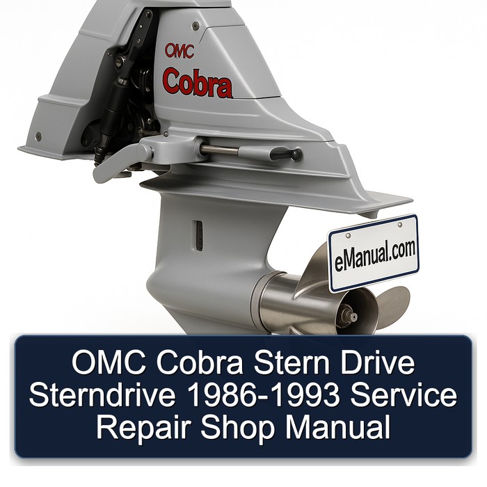 OMC Cobra Stern Drive Sterndrive 1986-1993 Service Repair Shop Manual