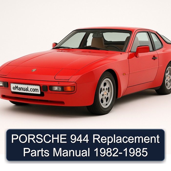 PORSCHE 944 Replacement Parts Manual 1982-1985