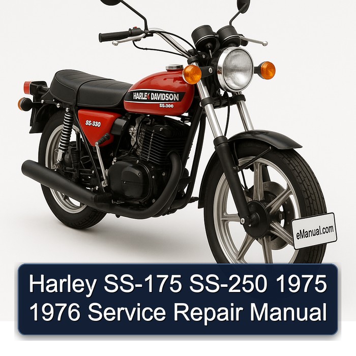 Harley SS-175 SS-250 1975 1976 Service Repair Manual