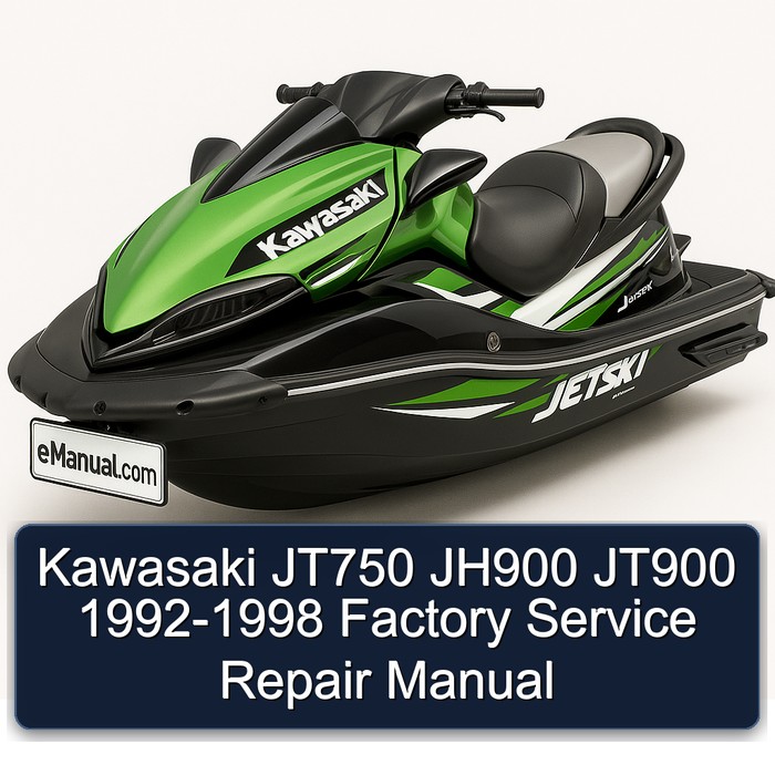Kawasaki JT750 JH900 JT900 1992-1998 Factory Manual de servicio y reparación