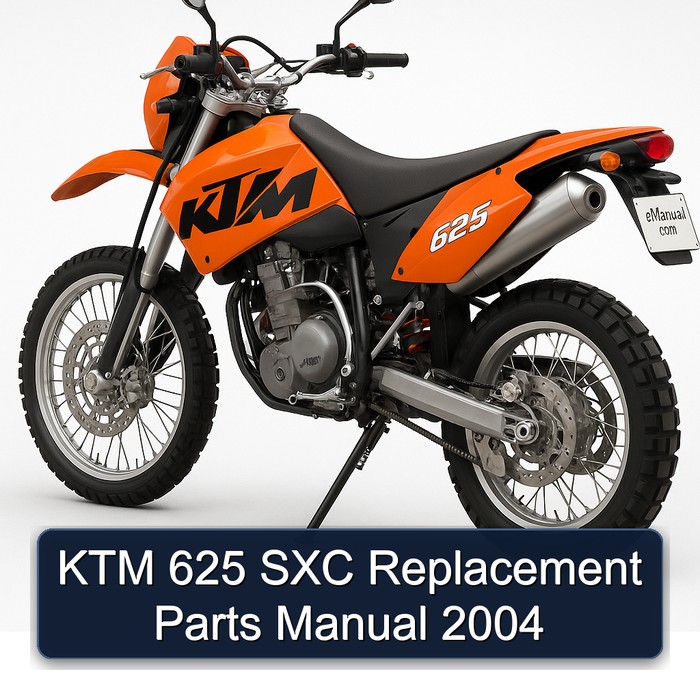 KTM 625 SXC Replacement Parts Manual 2004