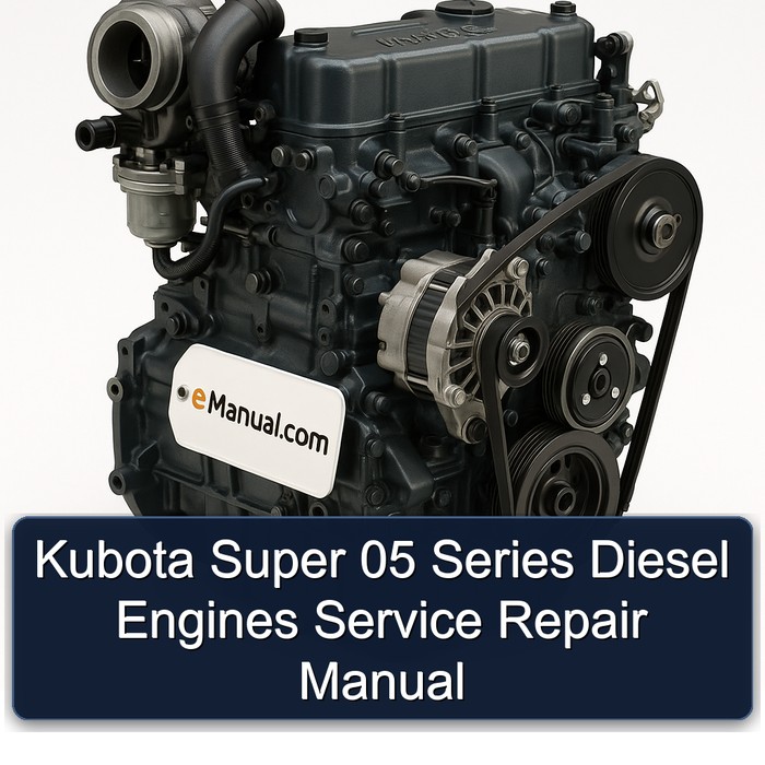 Kubota Super 05 Series Diesel Engines Service Repair Manual