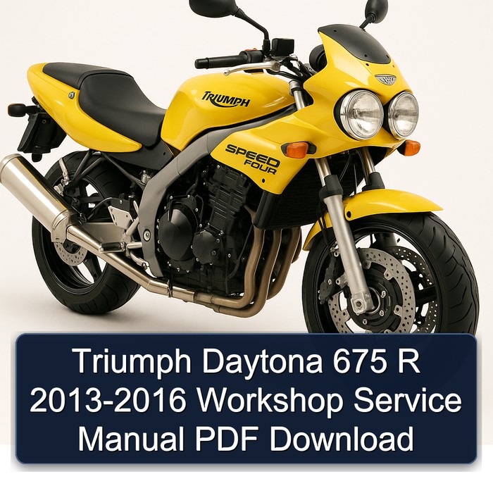 Triumph Daytona 675 R 2013-2016 Workshop Service Manual PDF Download