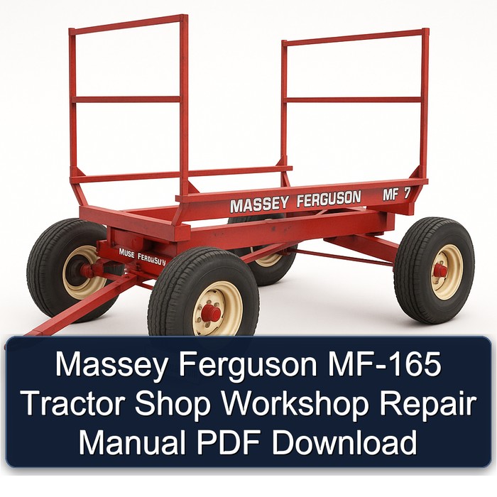 Massey Ferguson MF-165 Tractor Shop Workshop Repair Manual PDF Download