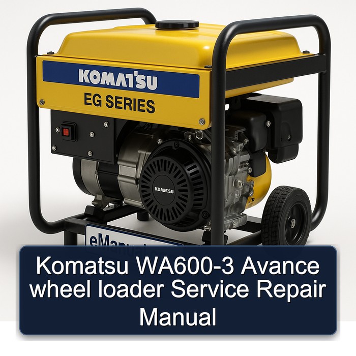 Komatsu WA600-3 Avance wheel loader Service Repair Manual