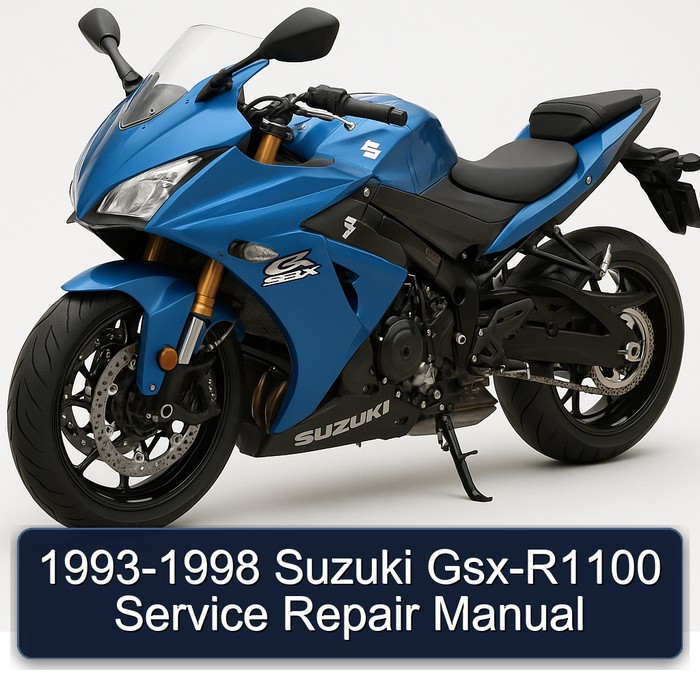 1993-1998 Suzuki Gsx-R1100 Manual de servicio y reparación