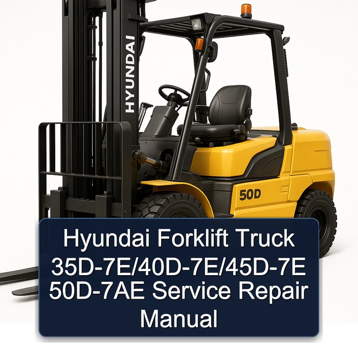 Manual de Servicio y Reparación Hyundai Carretilla Elevadora 35D-7E/40D-7E/45D-7E/50D-7AE