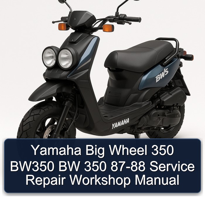 Yamaha Big Wheel 350 BW350 BW 350 87-88 Service Repair Workshop Manual