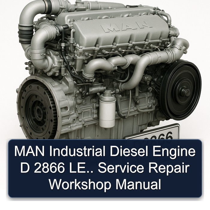 MAN Industrial Diesel Engine D 2866 LE.. Service Repair Workshop Manual