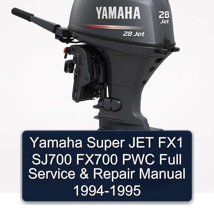 Yamaha Super JET FX1 SJ700 FX700 PWC Full Service & Repair Manual 1994-1995