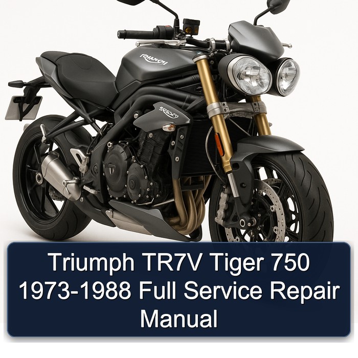 Triumph TR7V Tiger 750 1973-1988 Full Manual de servicio y reparación