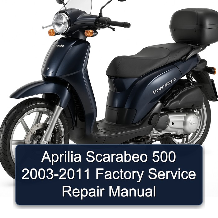 Aprilia Scarabeo 500 2003-2011 Factory Manual de servicio y reparación