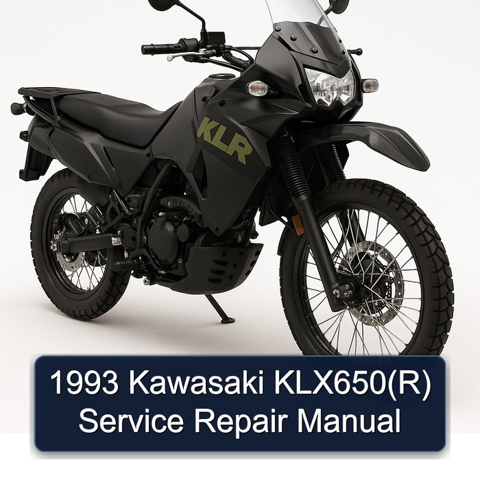 1993 Kawasaki KLX650(R) Manual de servicio y reparación