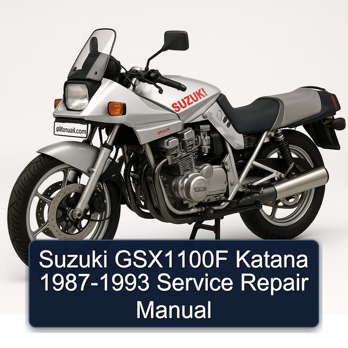 Suzuki GSX1100F Katana 1987-1993 Manual de servicio y reparación