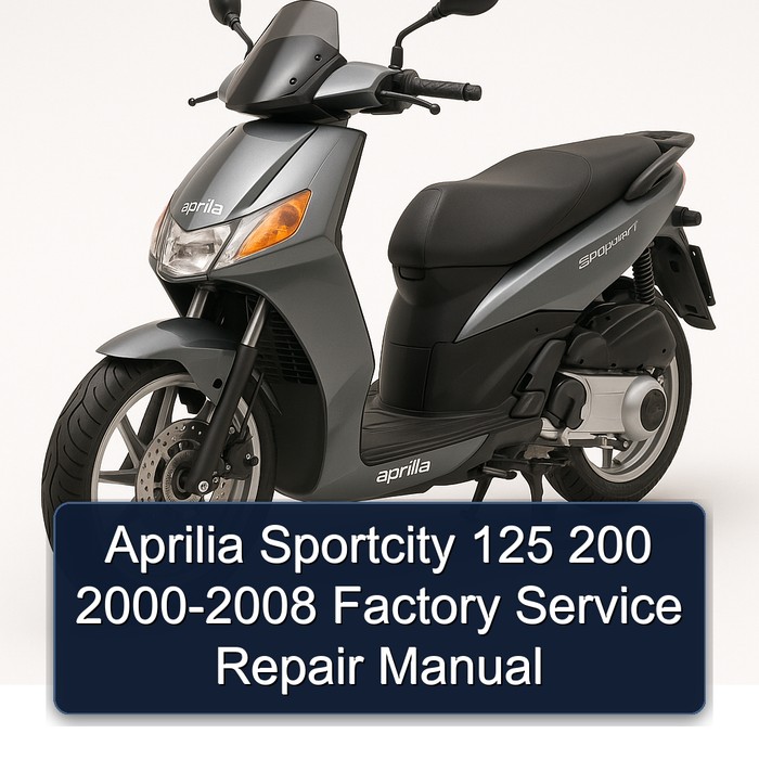 Aprilia Sportcity 125 200 2000-2008 Factory Manual de servicio y reparación