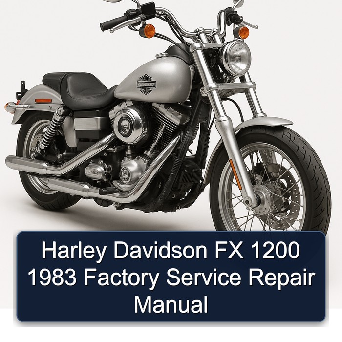 Harley Davidson FX 1200 1983 Factory Manual de servicio y reparación
