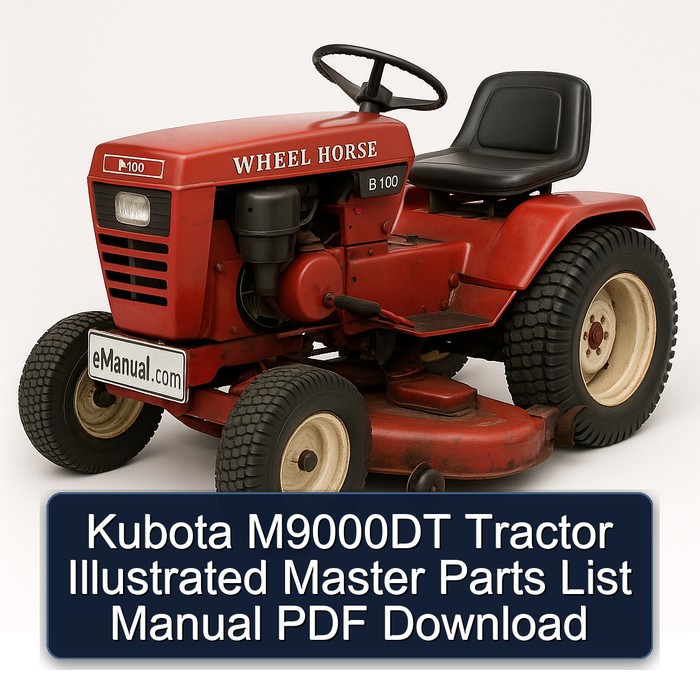 Kubota M9000DT Tractor Illustrated Master Parts List Manual PDF Download