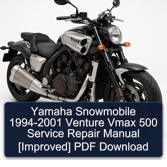 Yamaha Venture Vmax 500 Servicehandbuch (1994-2001) - Verbesserte PDF-Ausgabe