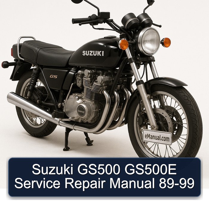 Suzuki GS500 GS500E Manual de servicio y reparación 89-99