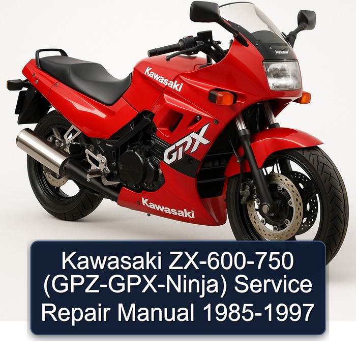 Kawasaki ZX-600-750 (GPZ-GPX-Ninja) Manual de servicio y reparación 1985-1997