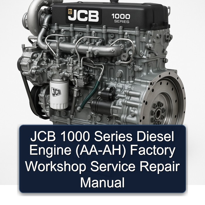 Manual de Servicio y Reparación del Motor Diesel JCB Serie 1000 (AA-AH) - Taller de Fábrica