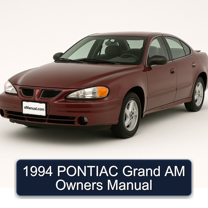 1994 PONTIAC Grand AM Owners Manual