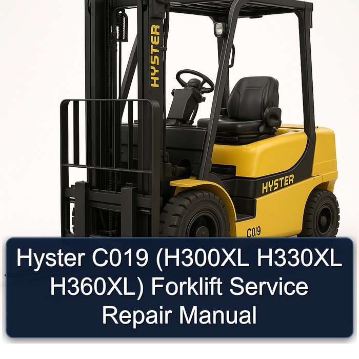Hyster C019 (H300XL H330XL H360XL) Gabelstapler Service- und Reparaturhandbuch