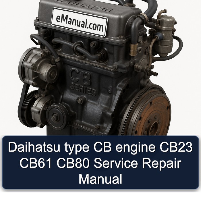 Daihatsu CB-Motor Werkstatt-Handbuch (CB23, CB61, CB80)