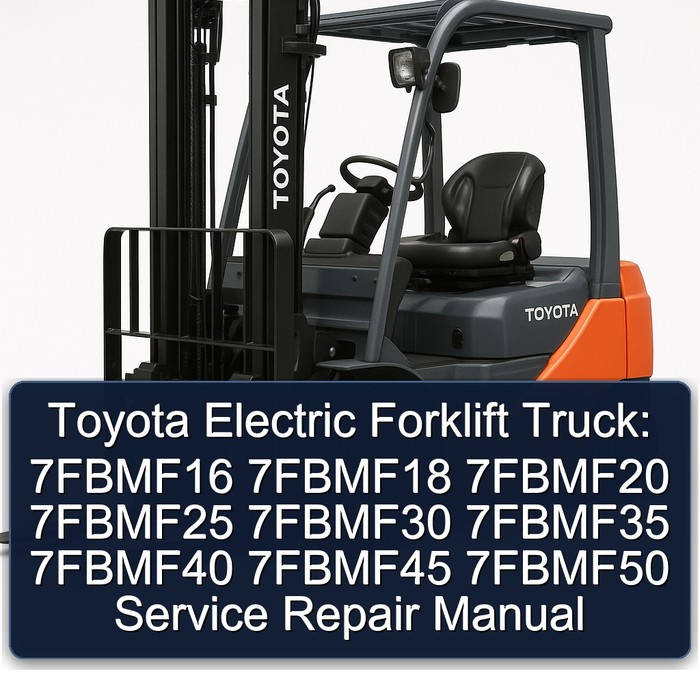 Manual de Servicio y Reparación de Montacargas Eléctricos Toyota: 7FBMF16, 7FBMF18, 7FBMF20, 7FBMF25, 7FBMF30, 7FBMF35, 7FBMF40, 7FBMF45, 7FBMF50