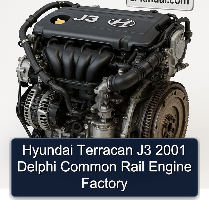 Hyundai Terracan J3 2001 Delphi Common Rail Engine Factory